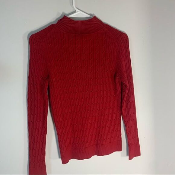 TALBOTS RED SWEATER Small Petite - Picture 3 of 7